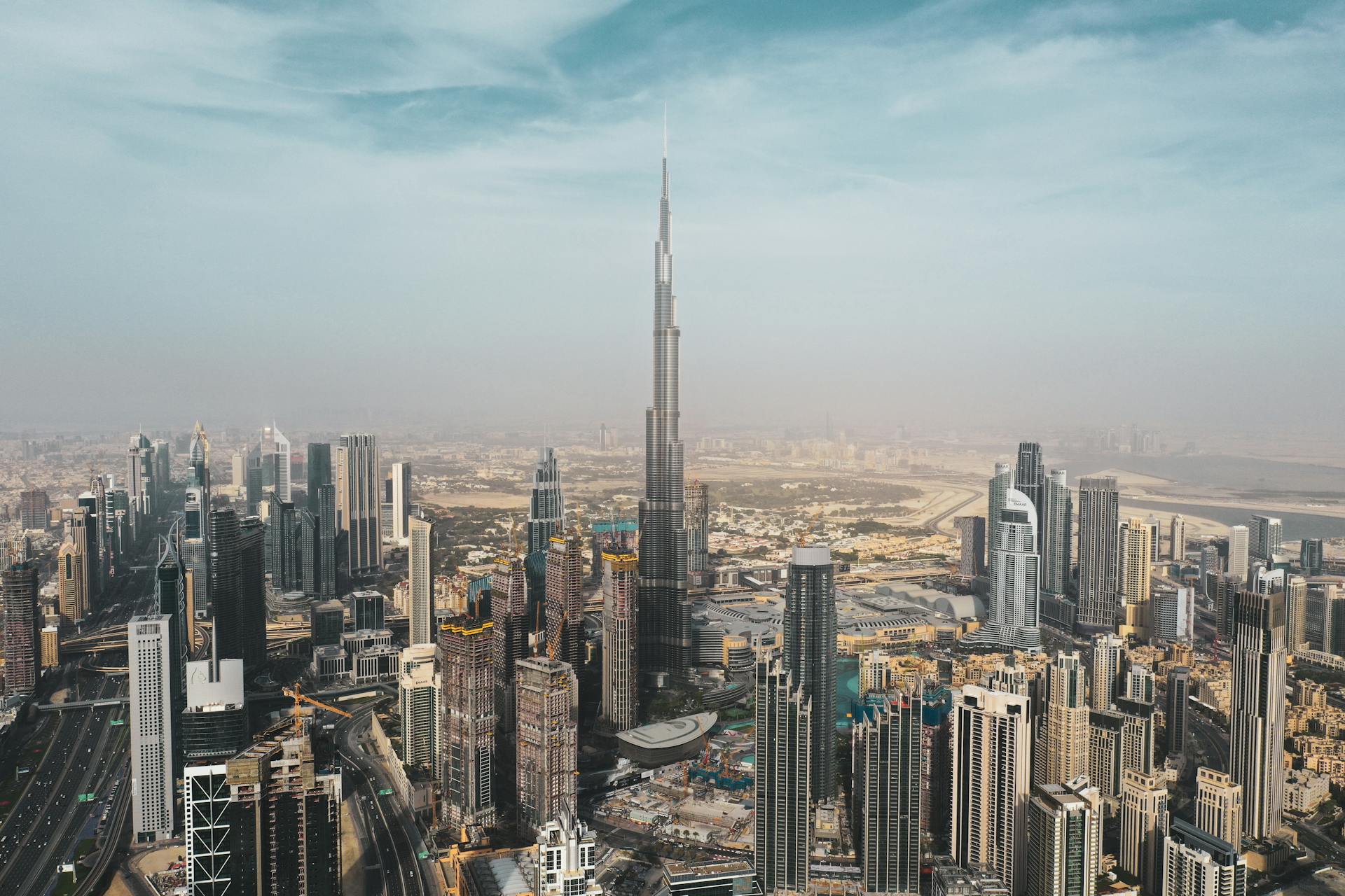 Downtown-Dubai-Arial-View